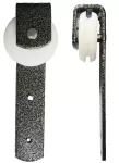 Rodin para angulo doble rol 4" recto gofrado plata 600 libras nylon Grossor 7105412