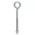 Anclaje perno de anillo con tuerca 1/2" x 8" galvanizado National Hardware N221-325
