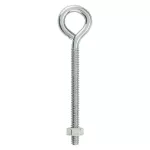 Anclaje perno de anillo con tuerca 1/4" x 4" galvanizado National Hardware N221-127