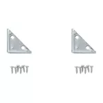 Escuadra de refuerzo 2" galvanizado National Hardware N337-675 (2 por paquete)