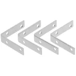 Escuadra de refuerzo 3" x 3/4" galvanizado National Hardware N113-456 (4 por paquete)
