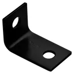Escuadra de refuerzo para exterior de la esquina 2.5" 1.6" x 1.5" x 1/8" negro National Hardware N351-476
