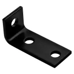 Escuadra de refuerzo para exterior de la esquina 3.5" 1.6" x 1.5" x 3/16" negro National Hardware N351-479