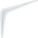 Escuadra para repisa 6" x 8" blanco National Hardware N218-891
