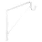 Escuadra para repisa con soporte para tubo de closet blanco National Hardware N224-428