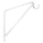 Escuadra para repisa con soporte para tubo de closet blanco National Hardware N224-501