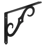Escuadra para repisa decorativa 10" x 7" negro antiguo National Hardware N229-450