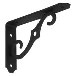 Escuadra para repisa decorativa 5" x 3-1/2" negro antiguo National Hardware N229-393