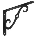 Escuadra para repisa decorativa 8" x 5-1/2" negro antiguo National Hardware N229-427