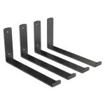 Escuadra para repisa 11-13/16" x 5-7/8" x 1-1/2" negro National Hardware N900-002 (4 por paquete)