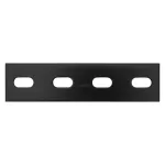 Platina de refuerzo 6" x 1.5" x 1/8" negro National Hardware N351-455