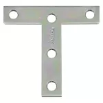 Platina de refuerzo en T 3" x 3" galvanizado National Hardware N266-429