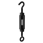 Tensor para cable de acero gancho-argolla 1/4" x 7-1/2" negro National Hardware N820-120