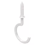 Tornillo gancho para techo 1-1/2" con revestimiento de vinil blanco National Hardware N274-951