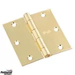 Bisagra de puerta 3-1/2” x 3-1/2” bronce pulido 512 National Hardware N400-015 (2 por paquete)