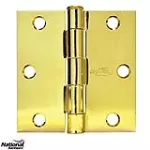 Bisagra de puerta 3” x 3” bronce pulido 512 National Hardware N400-021 (2 por paquete)