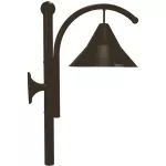 Lampara para exterior de pared E27 60W 100-240V (600 x 300 mm) negro mate Cupula Blumenau 27100200-16