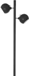 Lampara para exterior poste 2 luces E27 60W 100-240V IP54 (2200 x 150 mm) negro mate Spot Blumenau 24300200-16