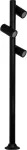 Lampara para exterior poste 3 luces E27 15W 100-240V IP54 (2500 x 250 mm) negro mate Guben Blumenau 35400420-16