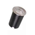 Lampara empotrada en piso redonda LED 4.5W 100-240V 3000K 30° IP67 (65 mm) inoxidable Solo LED Focus Blumenau 12905355