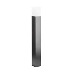Lampara para exterior mini poste E27 60W 100-240V IP54 (700 mm) negro mate con lente acrilico Garten Blumenau 14620410-16