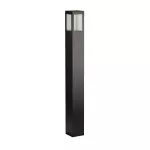 Lampara para exterior mini poste E27 60W 100-240V IP54 (700 mm) negro mate con lente de vidrio Garten Blumenau 14120100-16