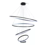 Lampara colgante LED 112W 100-240V 3000K negro Blumenau 60143001