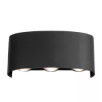 Lampara para exterior de pared LED 6W 100-240V 3000K negro Blumenau 19470316 