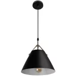 Lampara colgante E27 20W 100-240V (270 mm) negro Blumenau 86601001
