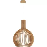Lampara colgante E27 40W 110V (350 x 450 mm) madera Prime P48351-WD 