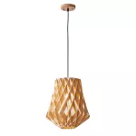 Lampara colgante E27 40W 110V (400 x 200 mm) madera Prime P14911-WD 