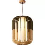 Lampara colgante E27 40W 110V (300 x 400 mm) madera Prime P60231-WD 