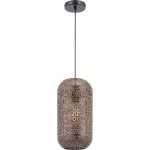 Lampara colgante E27 60W 110V (110 x 350 mm) bronce Prime P96081-BK 