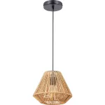 Lampara colgante E27 60W 110V (240 x 180 mm) con cuerdas de cañamo Prime P16111-BK 