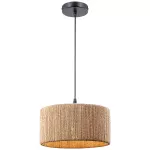 Lampara colgante E27 40W 110V (280 x 150 mm) ratan Prime P88771-BK 