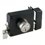Llavin doble paso de sobreponer 175 negro derecho Fanal V1-175PGOD
