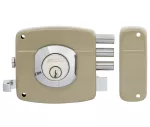 Llavin triple de sobreponer Rimlock 101 beige derecho Fanal 91010-347