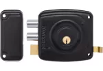 Llavin doble paso de sobreponer 191 negro izquierdo Kwikset 91910-213