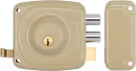 Llavin doble paso de sobreponer 191 beige derecho Kwikset 91910-216