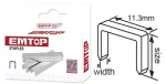 Grapa 10 mm (0.7 mm) Emtop ENAL0110 (1000 por paquete)
