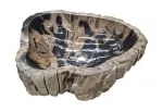 Lavatorio sobreponer de piedra irregular Wood Petrified Natural Stone (cada pieza es unica)