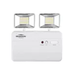 Lampara de emergencia 2 luces LED 10W 6500K 2200lm (3 a 6 horas de duracion) blanco Blumenau 40012224