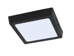Plafon cuadrado LED 12W 100-240V 3000K (170 x 165 mm) negro Algedi II Tecnolite 12PTLLEDC30MVN