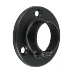 Soporte lateral para tubo closet redondo 25 mm (1”) negro Hermex BTR-3N / 46582 