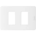 Placa 2 modulos blanco Matix Go Bticino JA4803M2JW