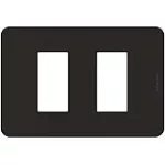 Placa 2 modulos negro Matix Go Bticino JA4803M2JB