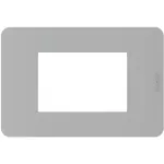 Placa 3 modulos gris Matix Go Bticino JA4803JG