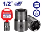 Cubo hexagonal 1/2” x 8 mm Emtop ESCT12081