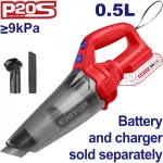 Aspiradora de mano inalambrica 20V 500 mL con boquilla y cepillo Emtop ELVC201261 (NO incluye cargador y bateria)