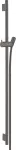 Barra para ducha 900 mm con manguera para regadera cromo negro cepillado Unica S Hansgrohe 28631340